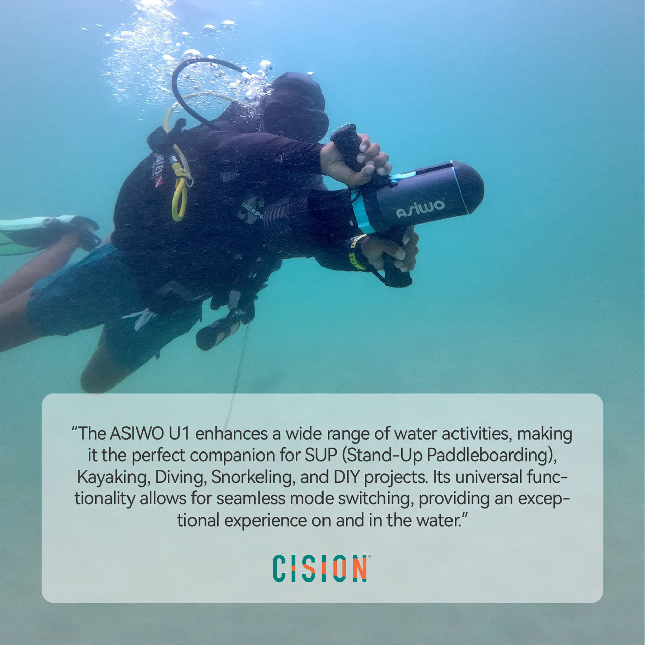 ASIWO-u1-underwater-scooter-reviews1-Unbiased-genuine-media-reviews-CISION