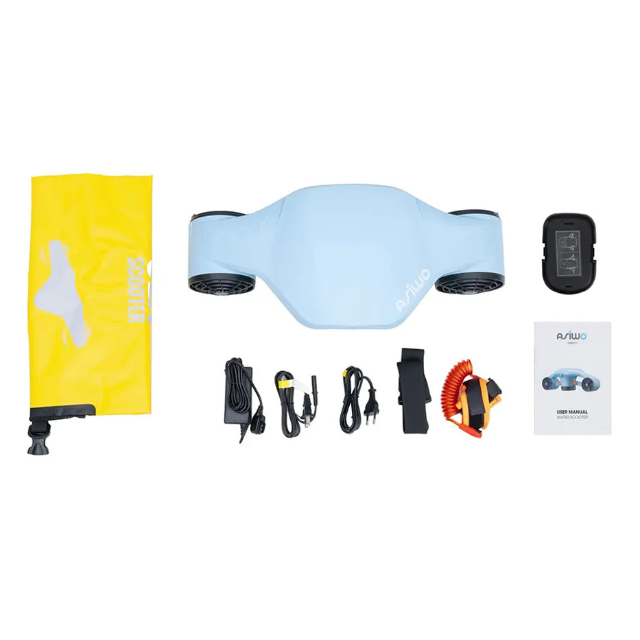 ASIWO Manta 2 Sea Scooter – High-Speed 2.5m/s Underwater Scooter, 40m Depth for Diving & Snorkeling
